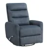 New Classic U2518-14-FBL New Classic U2518-14-FBL Takami - Swivel Recliner - Blue Poly