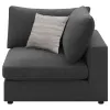 CoasterEssence 551325 Serene - Upholstered Corner - Charcoal