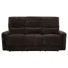 Coaster Fine Furniture 609571 Navarro - Chenille Upholstered Reclining Sofa - Dark Brown