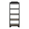 Liberty Furniture 244B-BK201 Liberty Furniture 244B-BK201 Magnolia Manor - Leaning Pier Bookcase - Weathered Bark & Antique Black