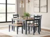 Ashley Furniture D399-325 Ashley Furniture D399-325 Gesthaven - Dining Room Table Set (Set of 6) - Natural / Blue