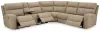 Ashley Furniture 61004S7 Ashley Furniture 61004S7 Next-Gen Durapella - 6-Piece Power Reclining Sectional With Storage Console - Sand