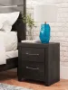 Ashley Furniture PCB2108-92 Hollivern - Two Drawer Night Stand - Dark Gray
