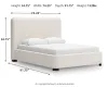 Ashley Furniture PCB401-81 Ashley Furniture PCB401-81 Brintstreet - Queen Upholstered Bed - Beige