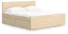 Ashley Furniture EB9632B24 Ashley Furniture EB9632B24 Onita - King Panel Platform Bed With 2 Side Storage - Natural
