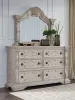 Ashley Furniture PCB948B1 Ashley Furniture PCB948B1 Bruchandi - Dresser And Mirror - Antique White