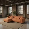 Intercon SY-SC-CRTLAF-RST-LAF Carter - Left Side Facing Chaise - Aumerry New Buck Rust
