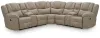 Ashley Furniture PC69205S3 Ashley Furniture PC69205S3 Pearce-Pike - 3-Piece Reclining Sectional With Double Console - Birch