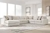Ashley Furniture PC68706S14 Kestrie - 6-Piece Sectional With LAF Corner Chaise - Feathered