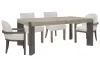 Pulaski Furniture P402240-KIT53 Pulaski Furniture P402240-KIT53 Anderson Park - Leg Dining Table With 2 Klismos Dining Chairs And 2 Host Chairs - Moose Trail / Frontier Brown