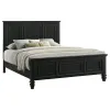 CoasterEssence 201321Q Sandy Beach - Wood Queen Panel Bed - Black