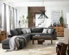 CoasterEssence 551326 Serene - Square Upholstered Ottoman - Charcoal