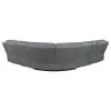 CoasterEssence 609540P Bahrain - 6 Piece Modular Power Reclining Sectional - Charcoal