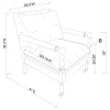 CoasterElevations 903058 Dempsy - Upholstered Accent Chair With Casters - Beige
