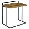 CoasterEveryday 936122 Dani - Rectangular C-Shaped Sofa Side Table - Rustic Nutmeg