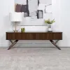 Coaster Fine Furniture 701713 Valna - Wood TV Stand With Sliding Doors - Walnut