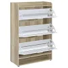 CoasterEveryday 950403 Denia - 3-Tier Engineered Wood Shoe Cabinet - White