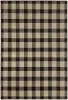 Furniture of America RG8185S Kendrick - 5' x 7' Plaid Area Rug - Gingham Onyx