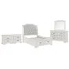 New Classic 00-493W-35N New Classic 00-493W-35N Lyndhurst - 5/0 Queen 5 Piece Bedroom Set (Bed, Dresser, Mirror, 2 Nightstands) - White