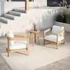 New Classic 60-G5511-3S Wesley - 3 Piece Outdoor (2 Chairs & End Table) - White