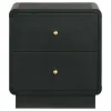 Coaster Fine Furniture 223662 Cavelle - 2-Drawer Nightstand Bedside Table - Black
