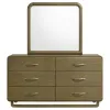 Coaster Fine Furniture 224273M Amsbury - 6-Drawer Dresser And Mirror - Nutmeg