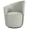 Coaster Fine Furniture 907527 Nueva - Upholstered Swivel Chair Curved Backrest - Dove Gray