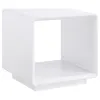 Coaster Fine Furniture 710767 Paseo - Square End Side Table - White High Gloss