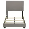 Coaster Fine Furniture 300851T Dorian - Fabric Upholstered Twin Panel Bed - Taupe