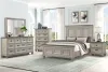 New Classic 00-2114-25C New Classic 00-2114-25C Mariana - Western King 5 Piece Bedroom Set (Bed, Dresser, Mirror, Nighstand,Chest) - Gray