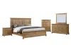 New Classic 00-B3907-25C New Classic 00-B3907-25C Sunstone - 6/0 Western King 5 Piece Bedroom Set (Bed, Dresser, Mirror, Chest, Nightstand) - Natural