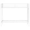 Coaster Fine Furniture 460361WHT Alevera - Metal Twin Over Twin Bunk Bed With Ladder - White