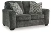 Ashley Furniture 50504/38/35/23/14 Lonoke - 4 Pc. - Sofa, Loveseat, Chair And A Half, Ottoman - Gunmetal