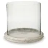 Ashley Furniture A2000847 Ashley Furniture A2000847 Saskia - Candle Holder - Clear / Beige
