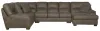 Jackson Furniture Industries 4043/30/62/76-19 Royce - 3 Piece Sectional With RSF Chaise - Brown