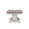 Liberty Furniture 652-OT1010 Farmhouse Reimagined - Rectangular Cocktail Table - Antique White / Chestnut Tops