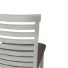 Liberty Furniture 182-C2001S Brook Bay - Upholstered Ladder Back Side Chair - Textured White / Carbon Gray