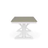 Riverside Furniture 37253 Cora - Trestle Dining Table - Cloud / Fog