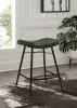 Coaster Fine Furniture 109258 Bayu - Leather Upholstered Counter Stool (Set of 2) - Espresso