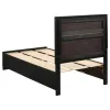 CoasterEveryday 206361T Miranda - Wood Twin Storage Panel Bed - Black