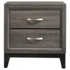 CoasterEveryday 212422 Watson - 2-Drawer Nightstand - Gray Oak