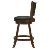 CoasterEssence 101919 Broxton - Upholstered Swivel Counter Chair (Set of 2) - Chestnut
