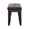 CoasterEveryday 102723 Dalila - Leatherette Upholstered Wood Dining Bench - Cappuccino