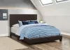 CoasterEveryday 300762KE Dorian - Upholstered Eastern King Panel Bed - Brown