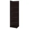 CoasterEveryday 800270 Alder - 6-Shelf Corner Bookcase - Cappuccino