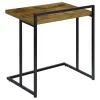 CoasterEveryday 936122 Dani - Rectangular C-Shaped Sofa Side Table - Rustic Nutmeg
