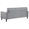 Coaster Fine Furniture 506781-S2 Bowen - 2 Piece Upholstered Track Arm Tufted Sofa Set - Gray