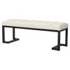 Coaster Fine Furniture 907514 Mesa - Boucle Upholstered Tufted Accent Bench - Vanilla