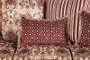 Furniture of America SM6107N-LV Franklin - Loveseat - Burgundy / Espresso