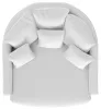 Jackson Furniture Industries 71009-1400/21 Jackson Furniture Industries 71009-1400/21 Matty - Round Accent Cuddle Chaise - White